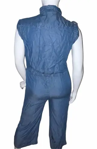 Alison Andrews Sleeveless Denim Jumpsuit