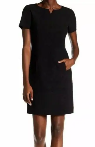 TAHARI Arthur S. Levine Women’s Bi Stretch LBD Shift Dress Size 8 Black