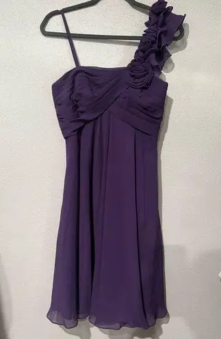 Allure Bridals Bridesmaids Dress Purple Size 8