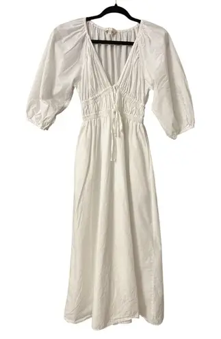 WAYF Angela Ruched Midi Dress NWOT