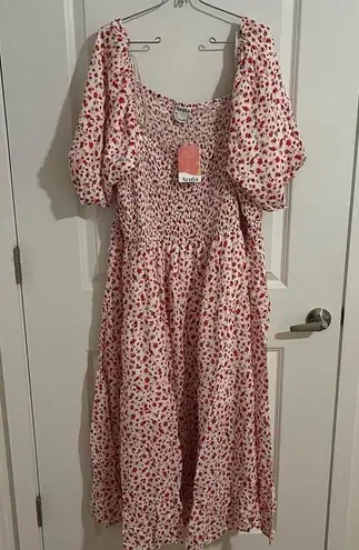NEW Arula Floral Maxi Dress Plus Size B / 2X Available NWT White