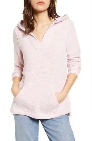 Faherty Seabrook French Baja Terry Hoodie Sweatshirt In Light Pink Size Small