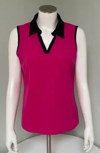 Made for life Dri Pink & Black Sporty Tank Top Size Petite M