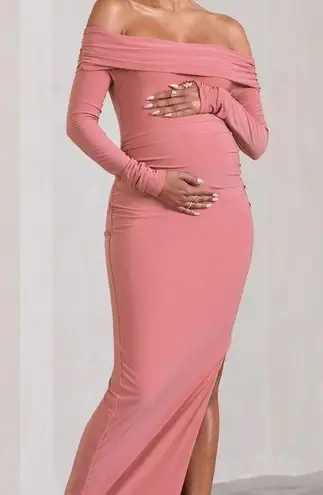 Kaylee Ruched maternity dress NWT Pink Size 8