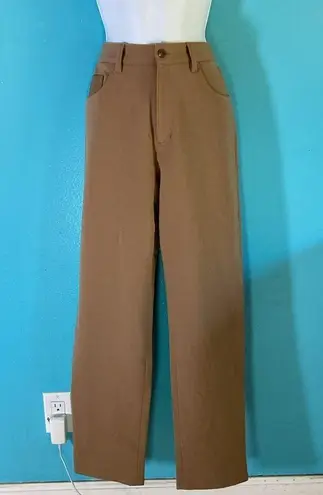 Ralph Lauren  Y2K  Wool Blend Light Brown Straight Leg Womens Pant Size 10P