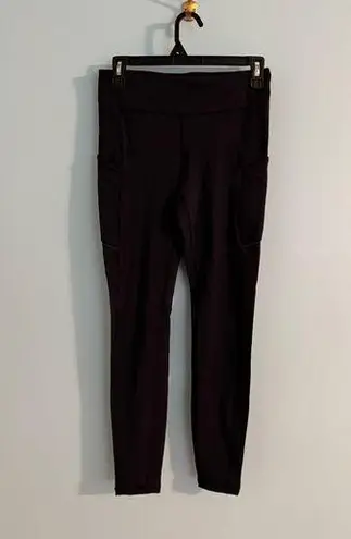 Lululemon Like new  navy leggings with pockets and zipper on back size US 6 - Image 1