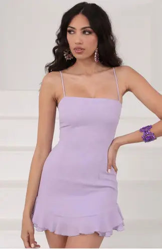 Lucy in the Sky Lavender Ruffle Dress