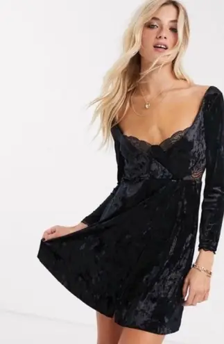 Free People Kat Velvet Mini Dress