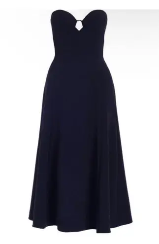 Zimmermann Crepe Strapless Dress in Navy NEW