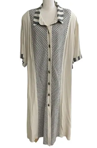 Spencer Alexis and he tags collar button down dress vintage made USA sz 22 VTG