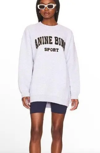 ANINE BING Sport Tyler Sweatshirt Heather Grey Size Large NWT ( SOLD OUT)