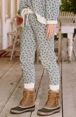 The Great ππ The Cropped Sweatpant ~ Cream Field Floral Size 1 Small NWT