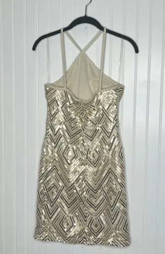 Crystal Doll Homecoming Sequin Bodycon Mini Dress Size 3