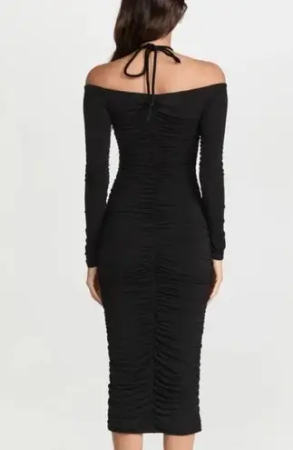 ALC Frank NEW A.L.C. Black Ruched Avery Dress Long Sleeve Body con Size XS woman’s