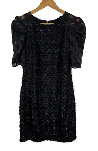 W118 By Walter Baker NWT Prya Dress Size XS Black Polka Dot Puff Sleeve Party