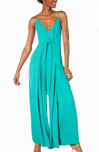 Avec Les Filles  CRISS-CROSS BACK CREPE JUMPSUIT