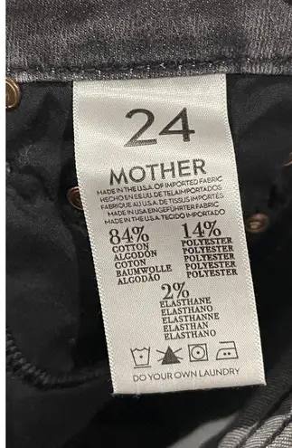 MOTHER Denim MOTHER The Looker Ankle Skinny Black Jeans