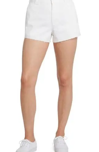 Dickies Girl Juniors' High Rise Fray white shorts size 7 28 waist