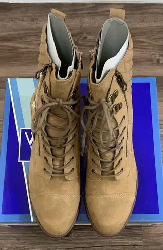 White Mountain Tan Dorsett Lace Up Combat Boots