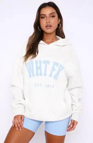 White Fox Boutique White Fox Give It Away Oversized Hoodie Grey Marle