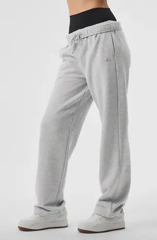 Alo Yoga Accolade Straight Leg Sweatpant Athletic Heather Grey XS