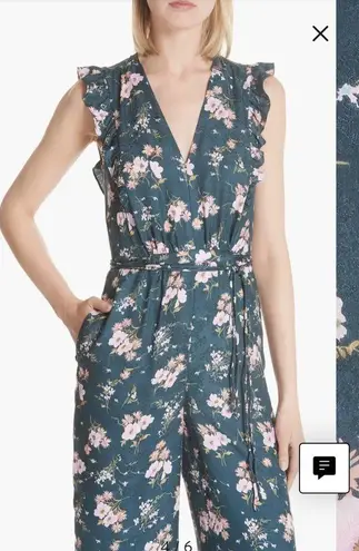 Rebecca Taylor Emilia Floral Sleeveless Silk
Jumpsuit