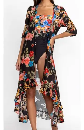 Johnny Was Royal Long Ruffle Kimono