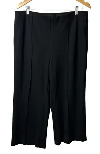 Rafaella Women's Black Stretch Pull On Elastic Waist Ankle Pant Women’s Size XL