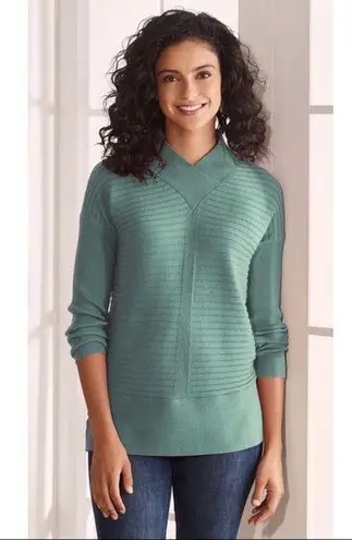 Soft Surroundings Bohème Sweater in Dusty Teal