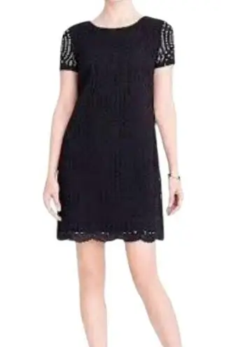 J.Crew ⭐️  black lace shift dress size 2