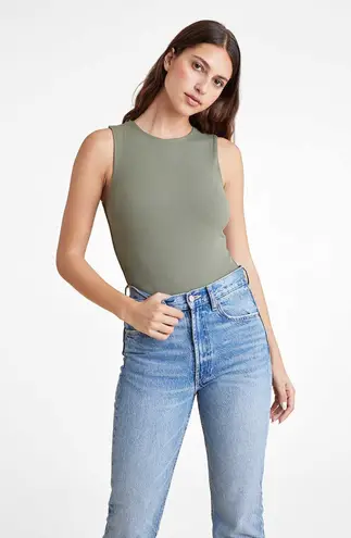 Nuuds Ribbed Crewneck Tank Bodysuit