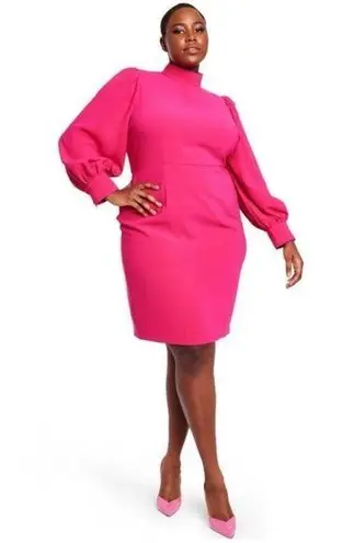 Women's Balloon Sleeve Midi Dress