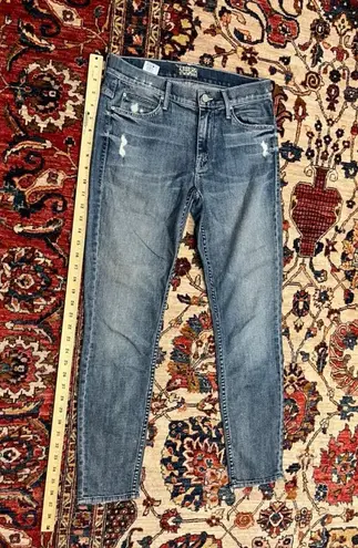 Womens Mother The Muse Ankle in Hooked Destroyed Denim Jeans Size 26 Blue
