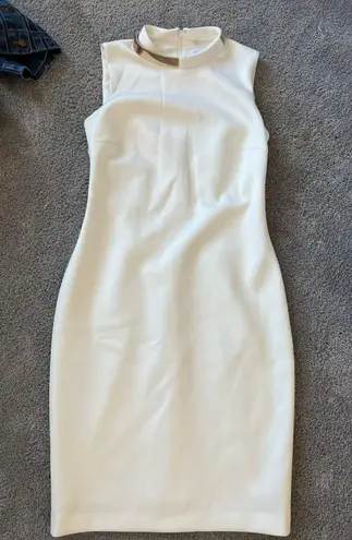 Calvin Klein White Bodycon Dress