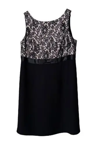 Jessica Howard Black & Nude Lace Cocktail Evening Dress