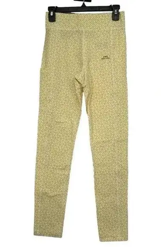 J LINDEBERG LEGGINGS WOMENS SMALL ZENA PRINT WHITE MONOGRAM AWJS07040