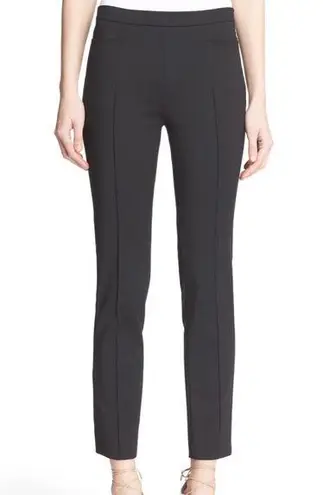 Akris Punto Pants Franca Techno Cotton Pants in Black High Rise Sz US 10 EUC