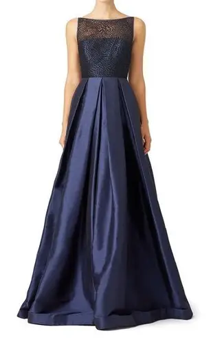 Monique Lhuillier ML Navy Blue Francesca Gown Size 4 US $900