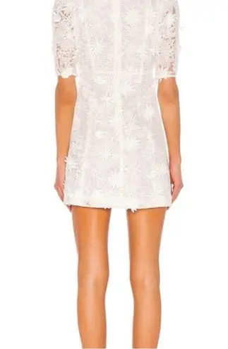 LPA Tersa Mini Dress White Floral medium 3d bridal shower baby shower wedding