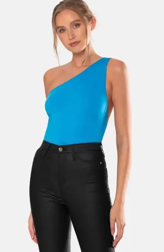 NWT OW Collection Ezra Asymmetrical
Bodysuit Back Cut Out Blue Sz Small $110