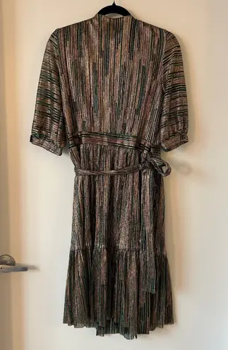 Ba&sh Star Lurex Wrap Dress Size M