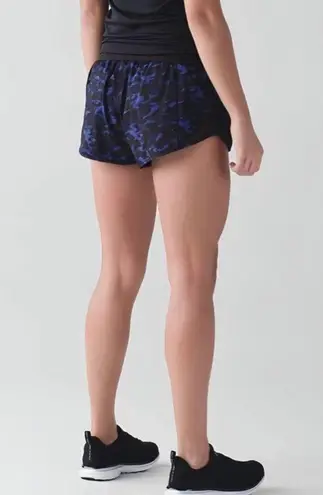 Lululemon  Hotty Hot Shorts 2.5” Mini Hounds Camo- Rare Purple Blue Camo- Size 6