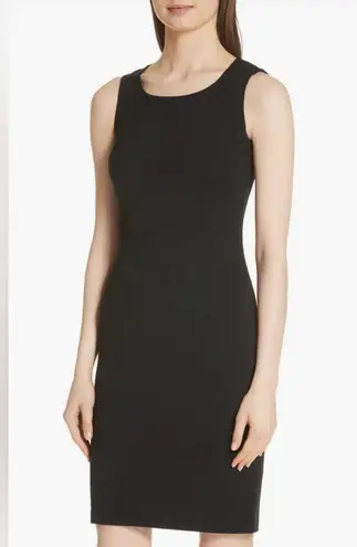 St. John Caviar Black Milano Classic Sheath
Wool Blend Knit Dress size 12