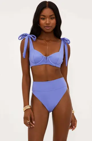 Beach Riot Blair Top Periwinkle Waffle, Size Small, $128