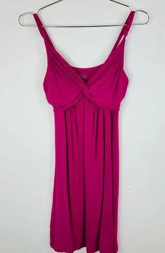 Edge Clothing Pink Sleeveless Mini Dress Twist Front Medium Stretchy & Stylish