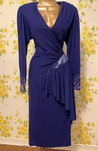 Casadei Vintage open back sequin mid calf dress