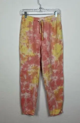 Carbon 38 Tie Dye Jogger in Peach Yellow
