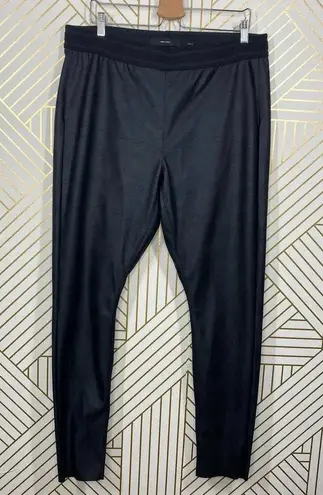 VERO MODA Curve Faux Leather Pantalegging Black