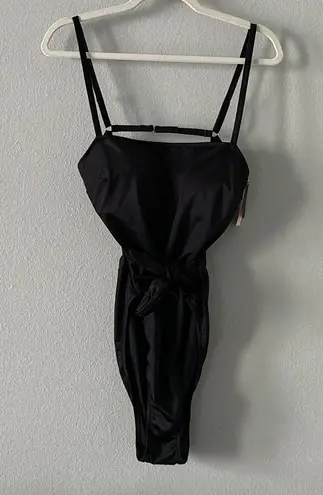 Victoria's Secret Victoria’s Secret Black One Piece Tie Waist Swimsuit NWT