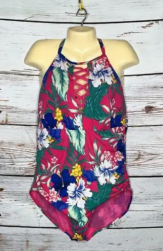 Cacique Swim by 20 Floral One Piece Lightly Lined No-Wire Bathing Suit Swimsuit